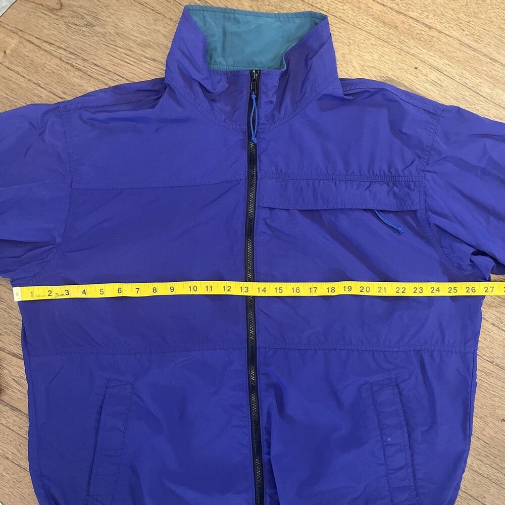 Vintage REI 1990s Versatech Windbreaker Jacket USA Made Classic Purple & Teal - Picture 4 of 14